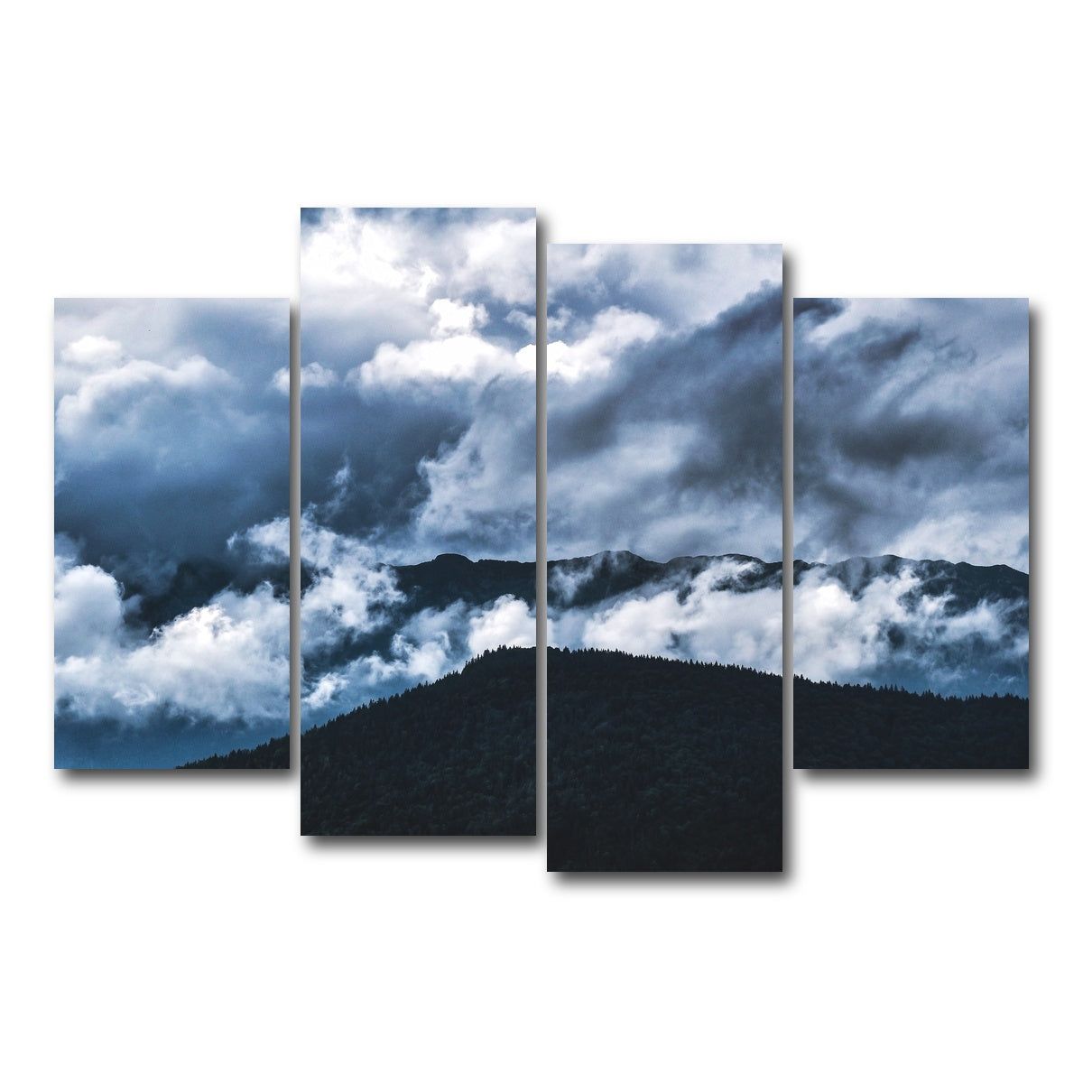 AUTO-MOCKUP WHITE | Piatra Craiului Romania 5 | 4 Piece | Gallery Wrap Canvas | group=4_short