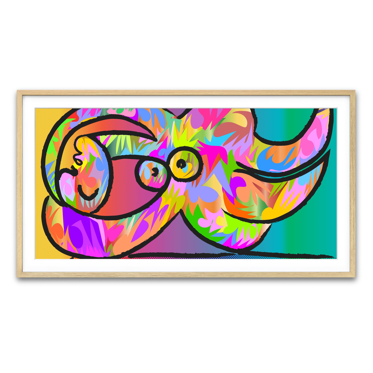 Framed Print 2x1 Natural