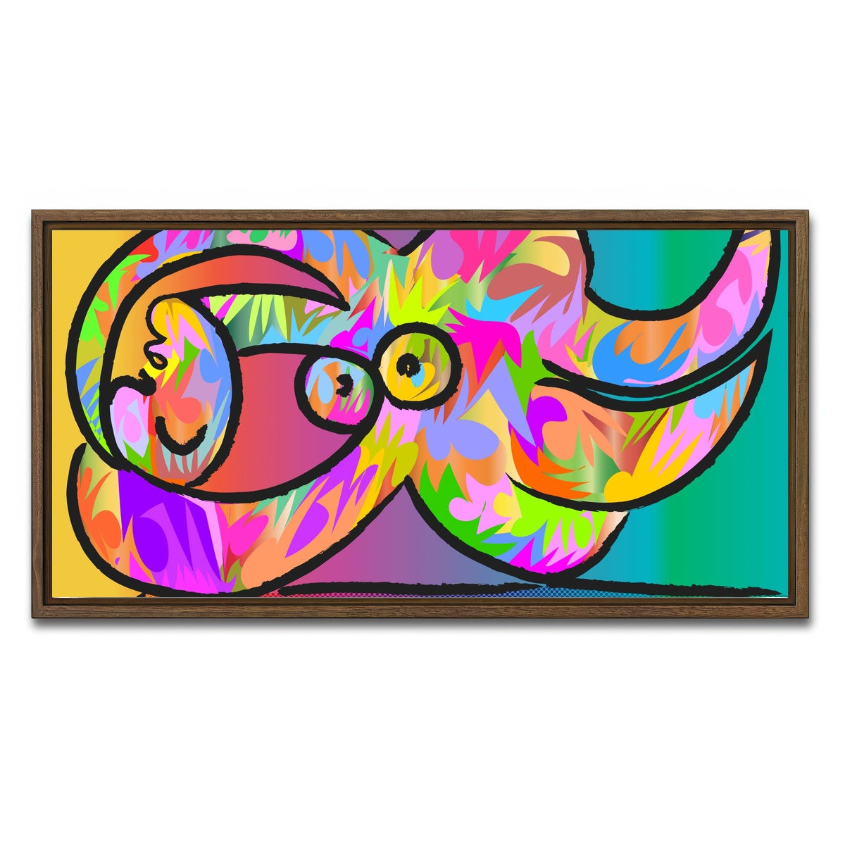 AUTO-MOCKUP WHITE | Picasso Femme nue | 1 Piece | Walnut Framed Canvas | group=2x1