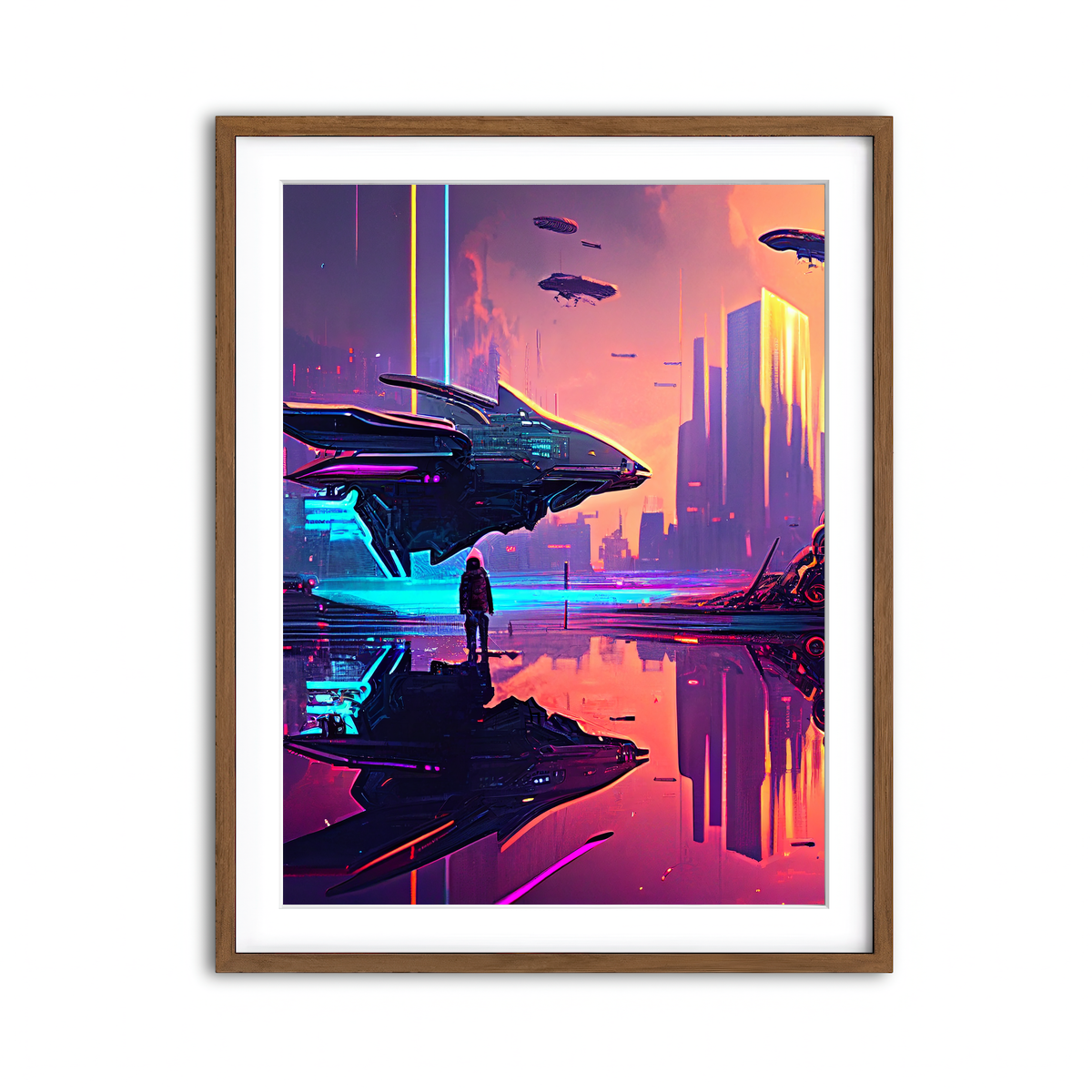 Framed Print 3x4 Walnut