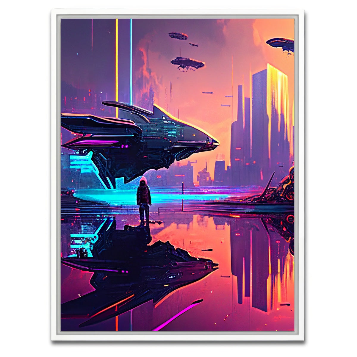 AUTO-MOCKUP WHITE | Pick Up at Dawn | 1 Piece | White Framed Canvas | group=3x4