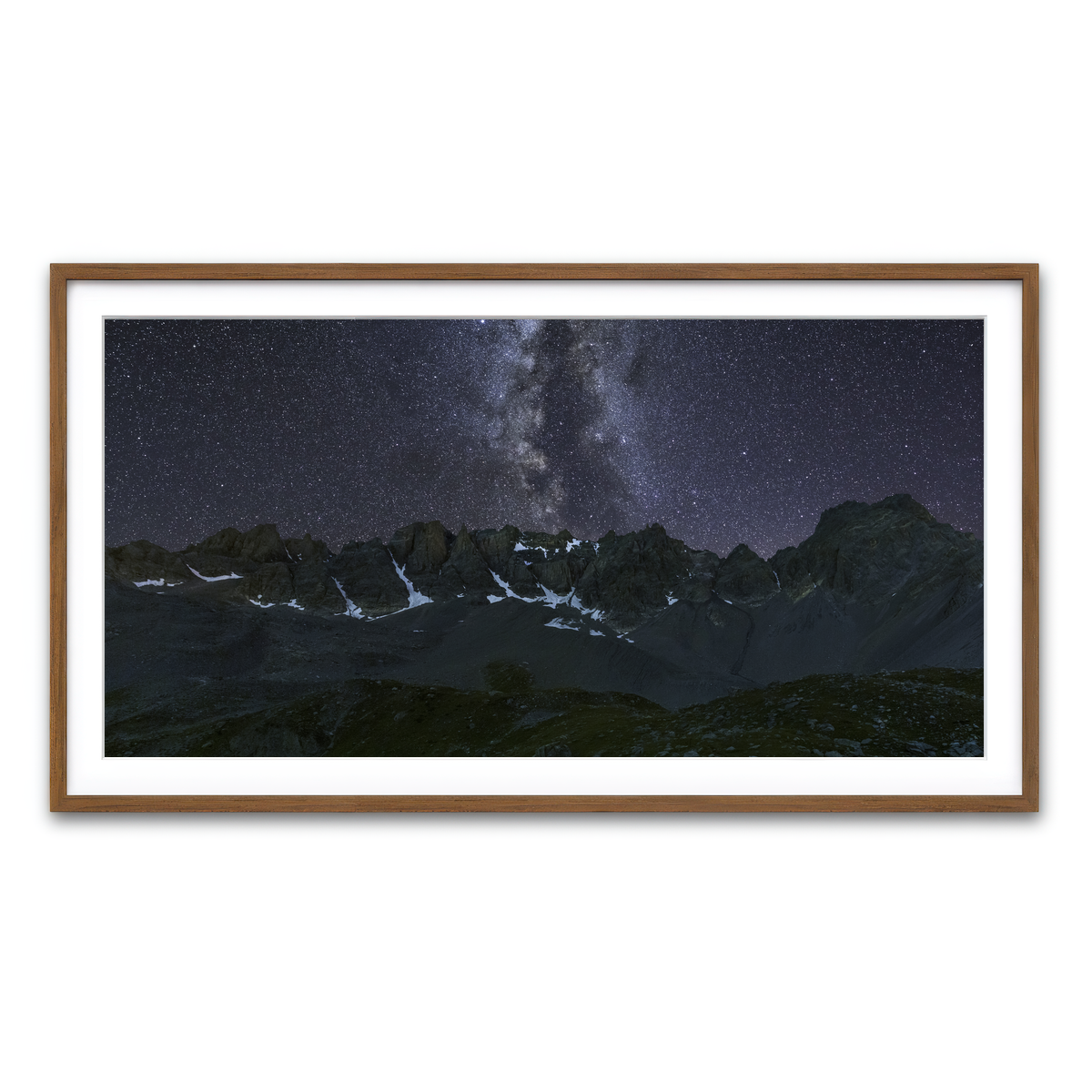 Framed Print 2x1 Walnut