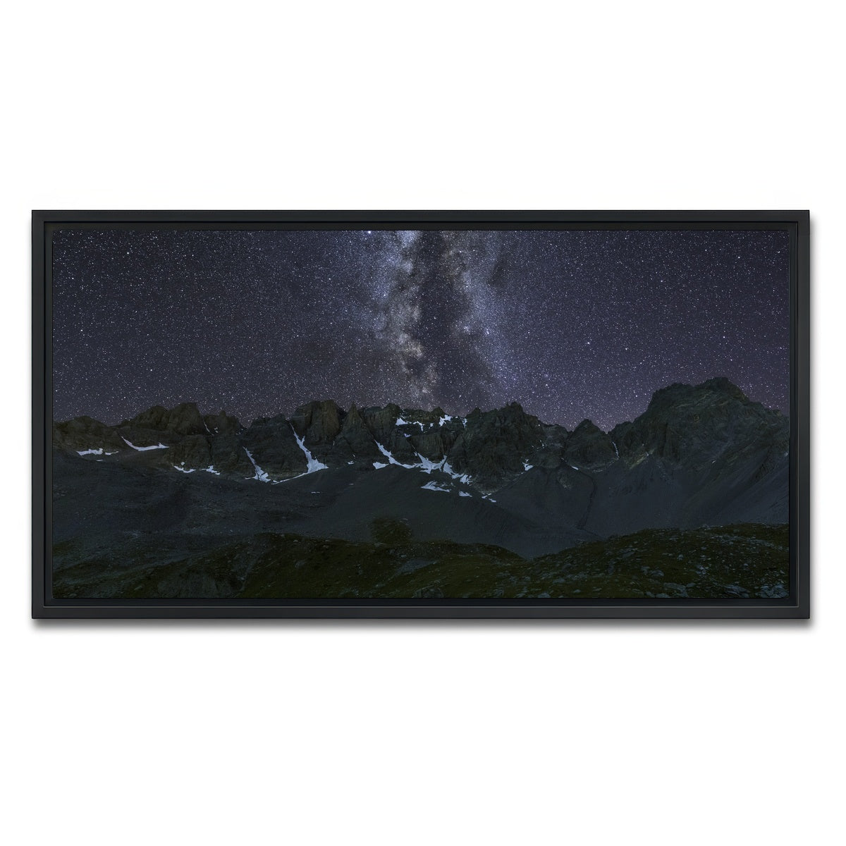 AUTO-MOCKUP WHITE | Pics de la Font Sancte | 1 Piece | Black Framed Canvas | group=2x1