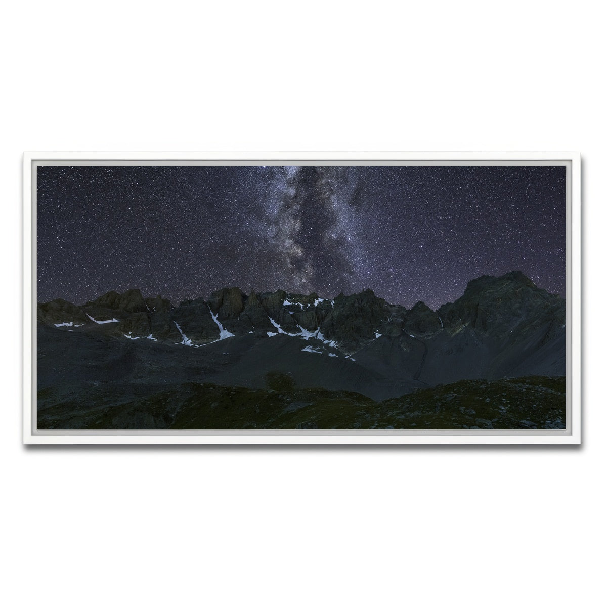 AUTO-MOCKUP WHITE | Pics de la Font Sancte | 1 Piece | White Framed Canvas | group=2x1