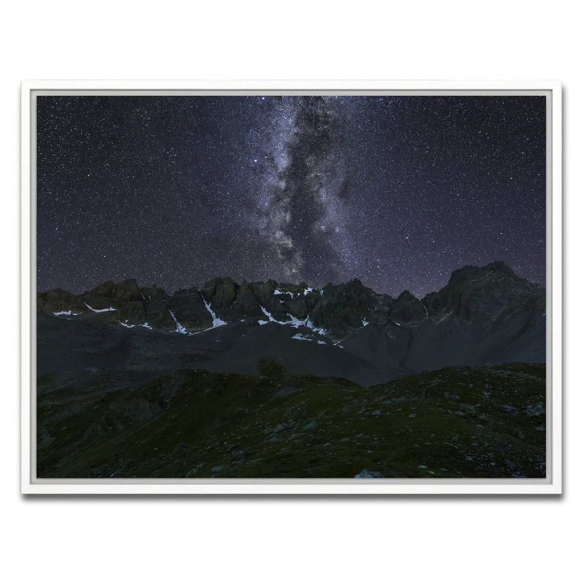 AUTO-MOCKUP WHITE | Pics de la Font Sancte | 1 Piece | White Framed Canvas | group=4x3