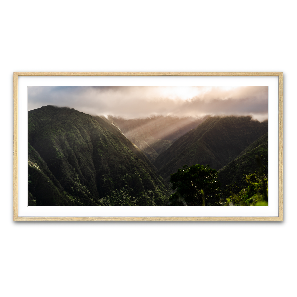 Framed Print 2x1 Natural