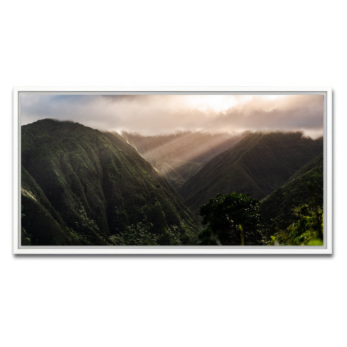 AUTO-MOCKUP WHITE | Piercing Light | 1 Piece | White Framed Canvas | group=2x1