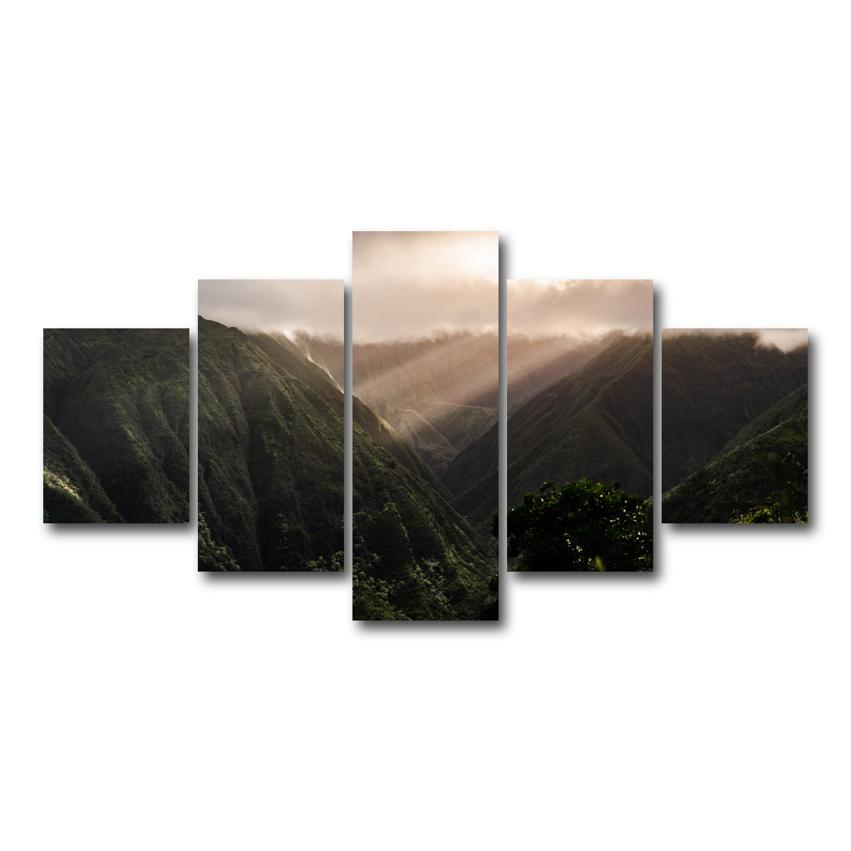 AUTO-MOCKUP WHITE | Piercing Light | 5 Piece | Gallery Wrap Canvas | group=5_short