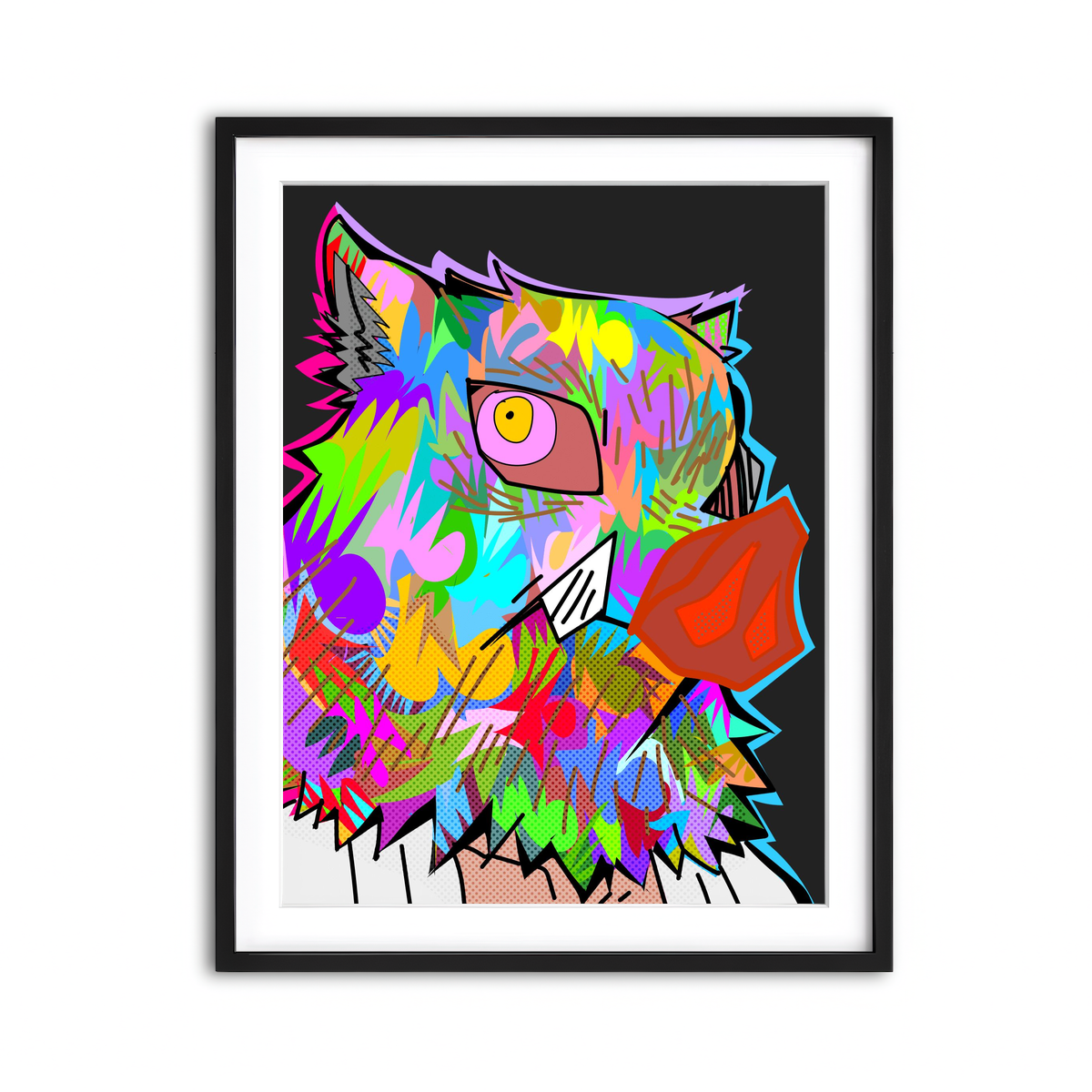 Framed Print 3x4 Black