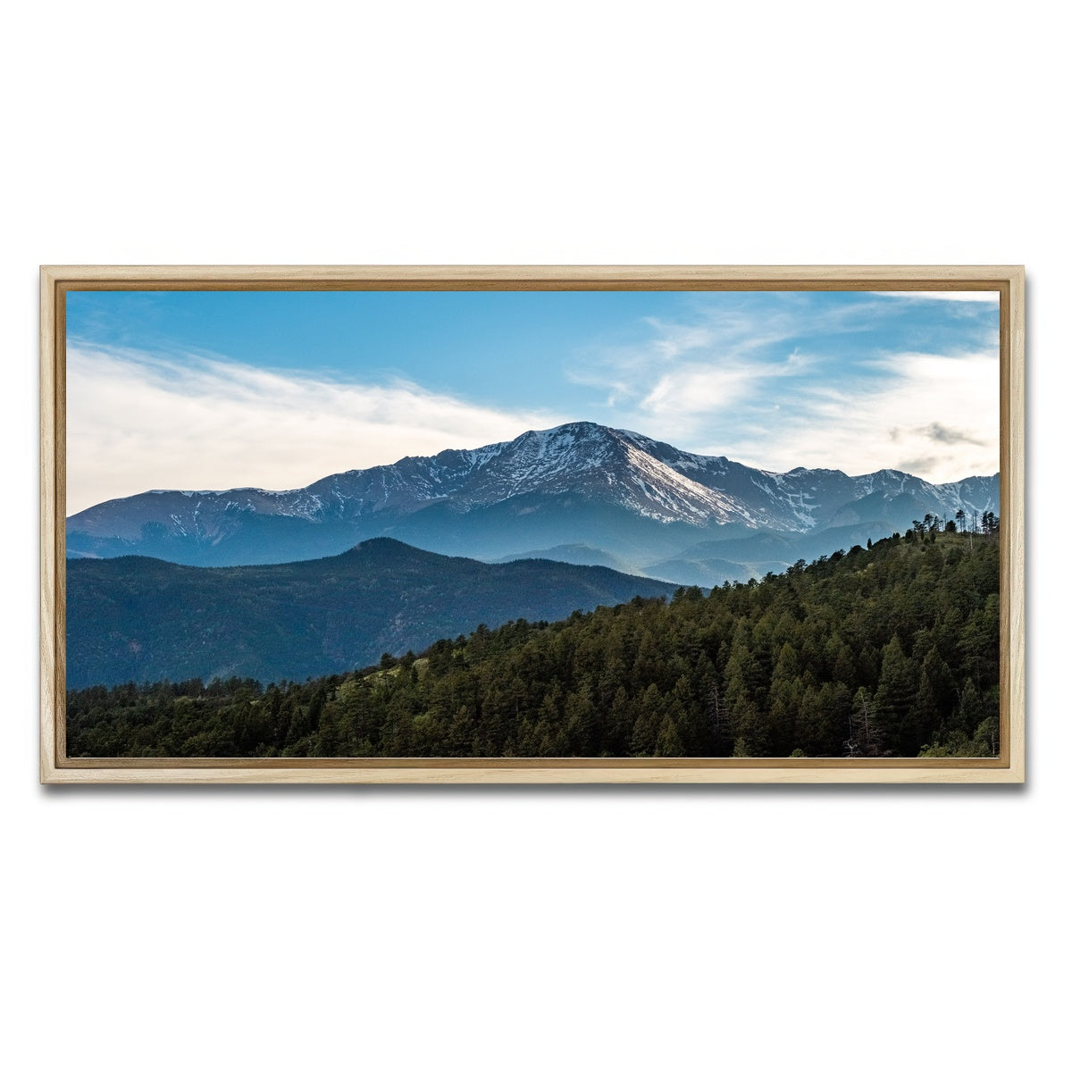 AUTO-MOCKUP WHITE | Pikes Peak | 1 Piece | Natural Framed Canvas | group=2x1