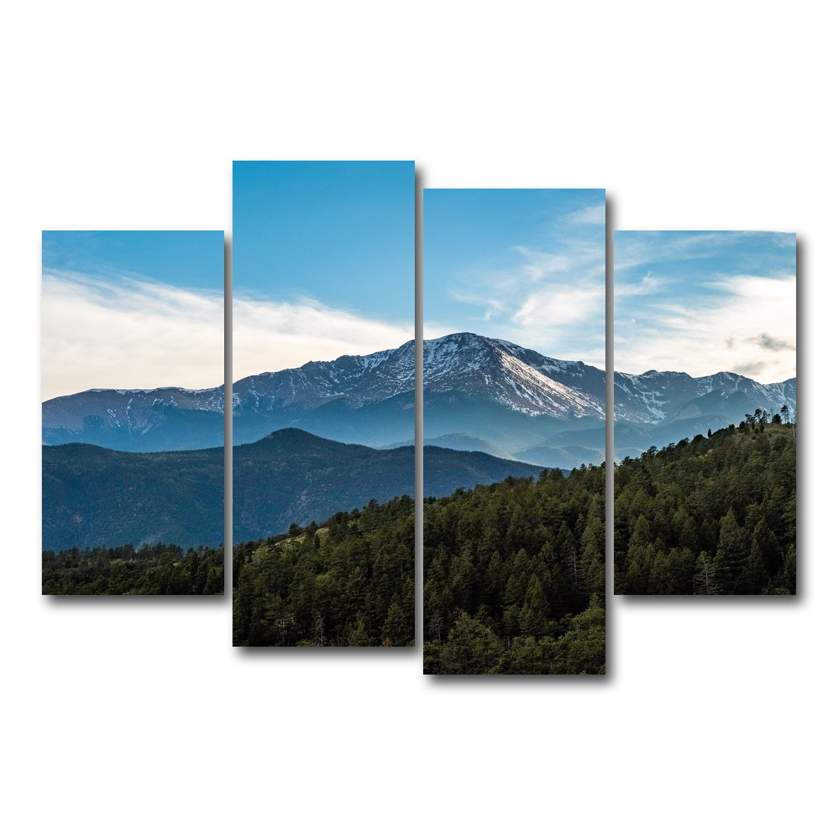 AUTO-MOCKUP WHITE | Pikes Peak | 4 Piece | Gallery Wrap Canvas | group=4_short