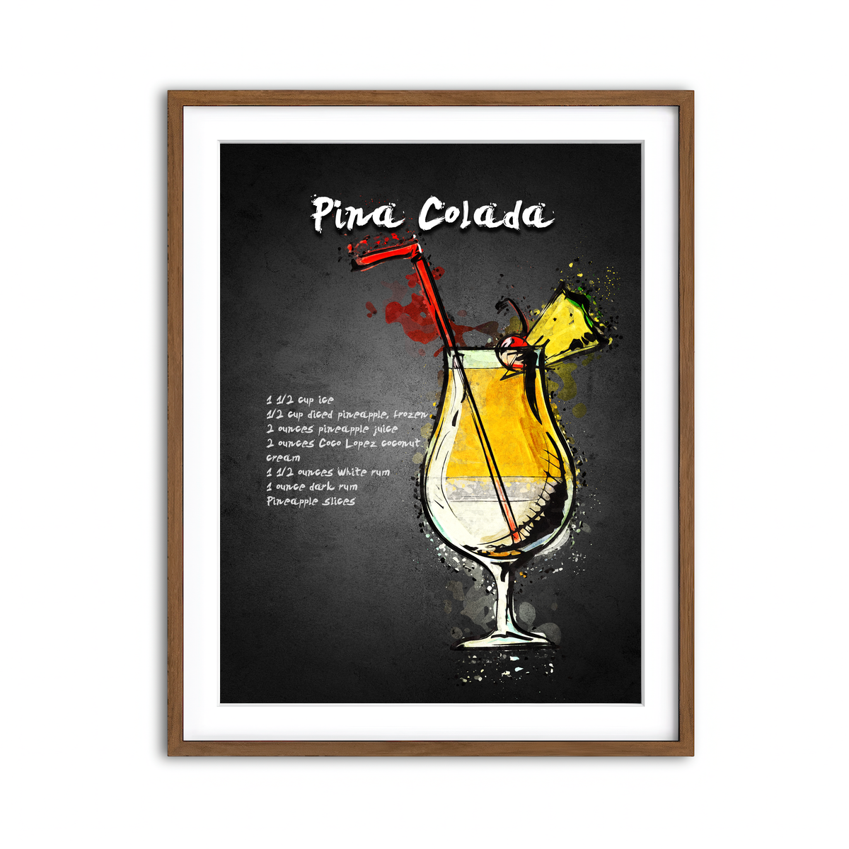 Framed Print 3x4 Walnut