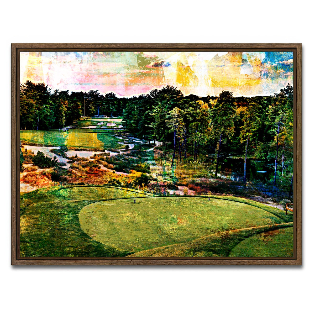 AUTO-MOCKUP WHITE | Pine Valley | 1 Piece | Walnut Framed Canvas | group=4x3