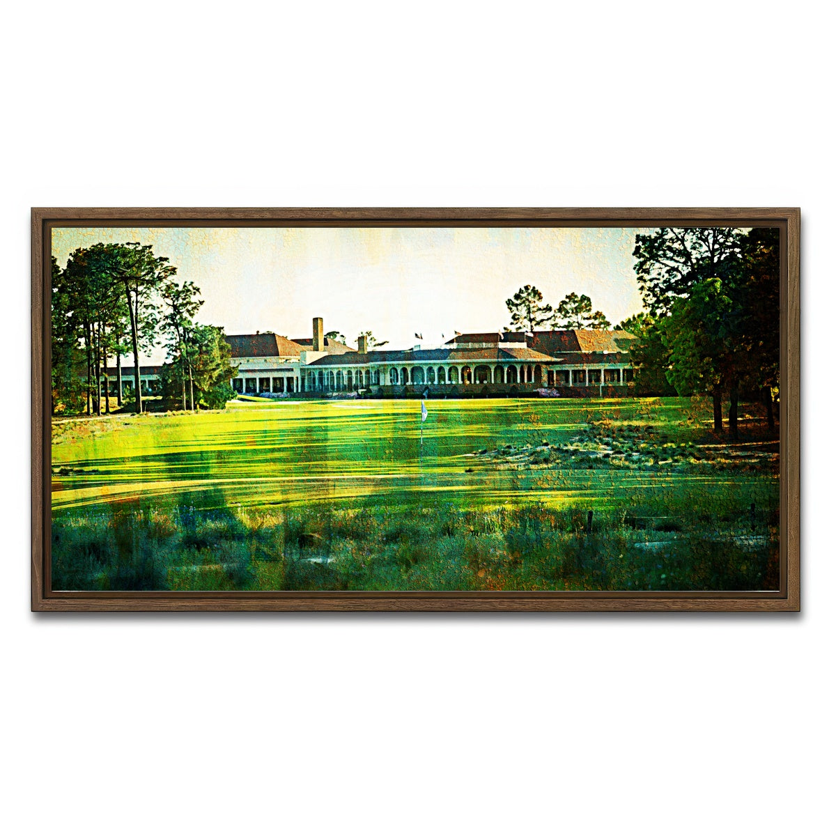 AUTO-MOCKUP WHITE | Pinehurst No. 2 | 1 Piece | Walnut Framed Canvas | group=2x1