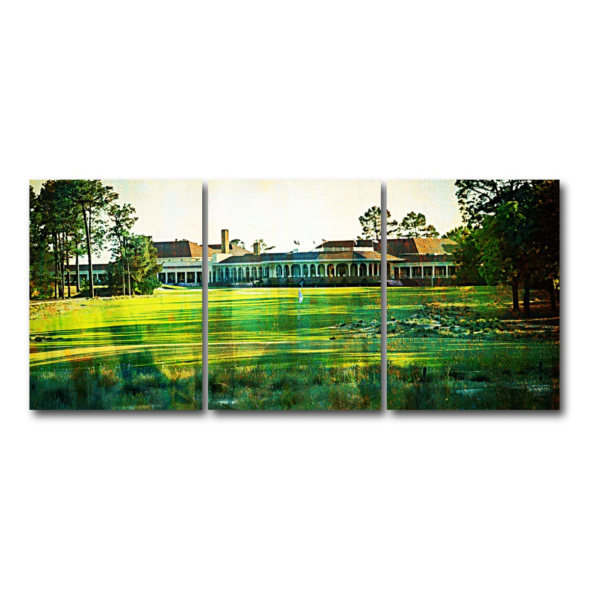 AUTO-MOCKUP WHITE | Pinehurst No. 2 | 3 Piece | Gallery Wrap Canvas | group=18x24