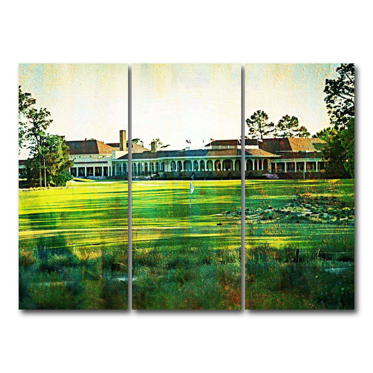 AUTO-MOCKUP WHITE | Pinehurst No. 2 | 3 Piece | Gallery Wrap Canvas | group=8x18