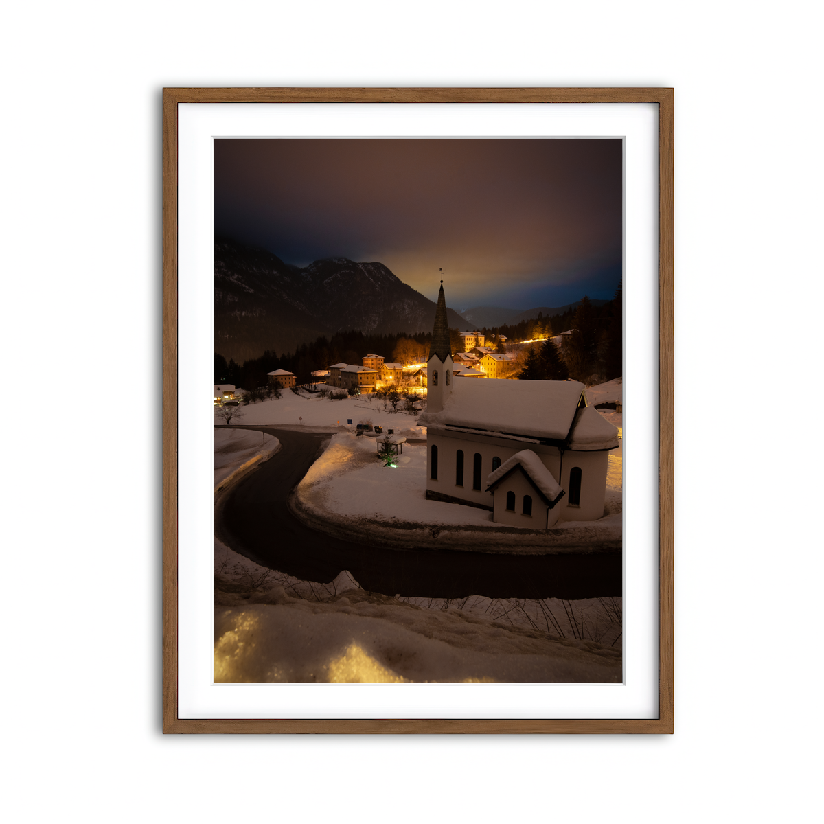 Framed Print 3x4 Walnut