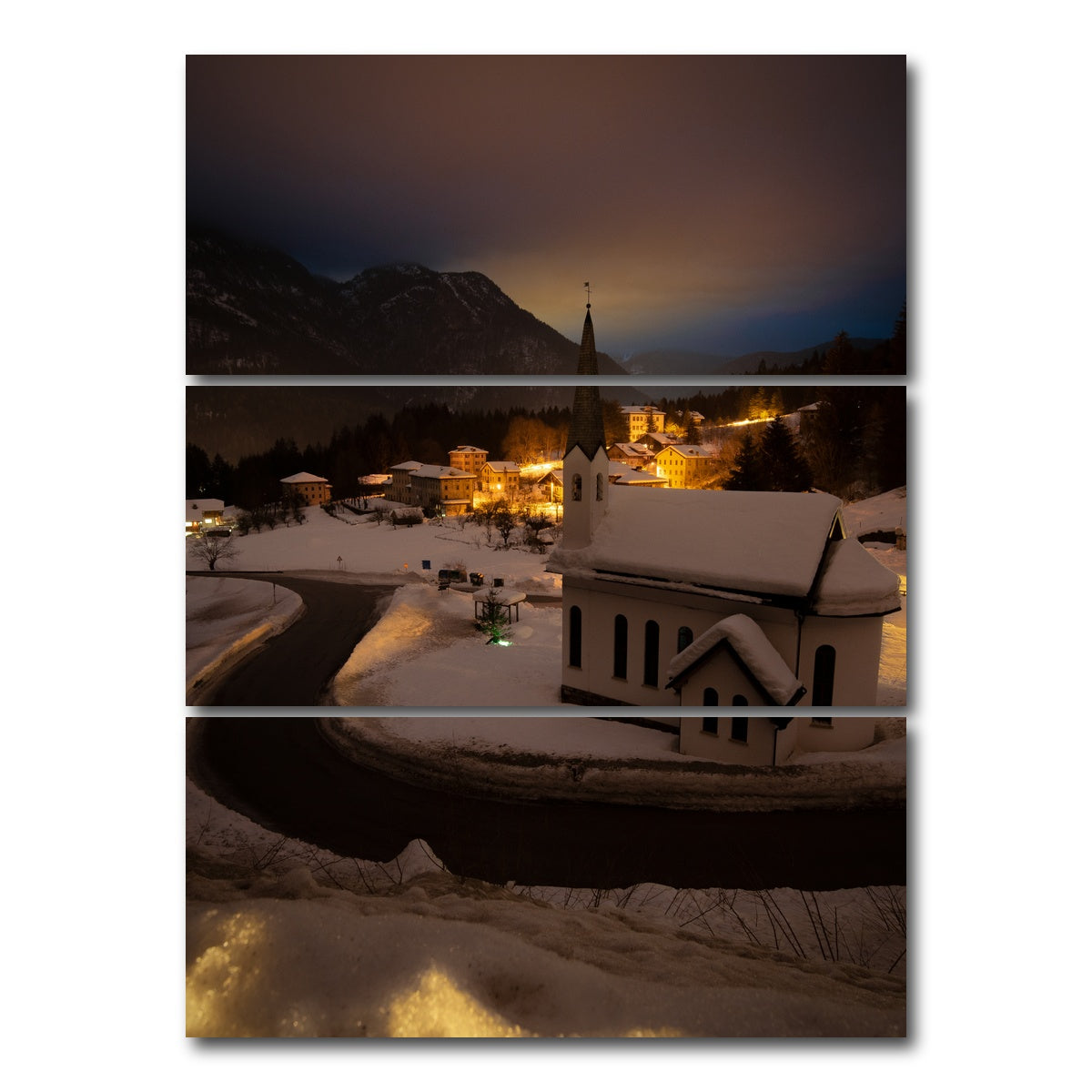 AUTO-MOCKUP WHITE | Pinie | 3 Piece | Gallery Wrap Canvas | group=8x18_stacked