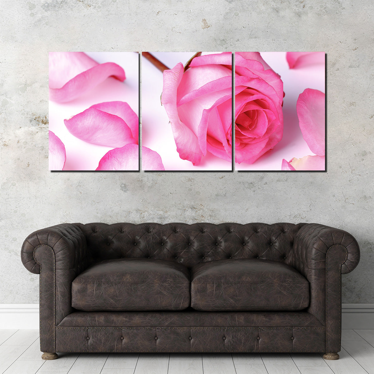 Pink Rose Petals Wall Art