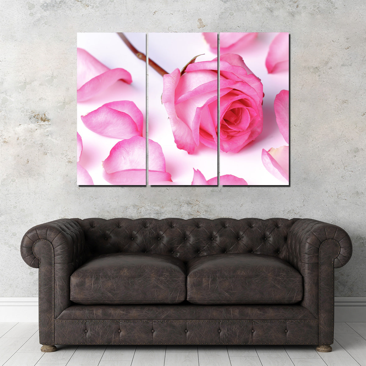 Pink Rose Petals Wall Art