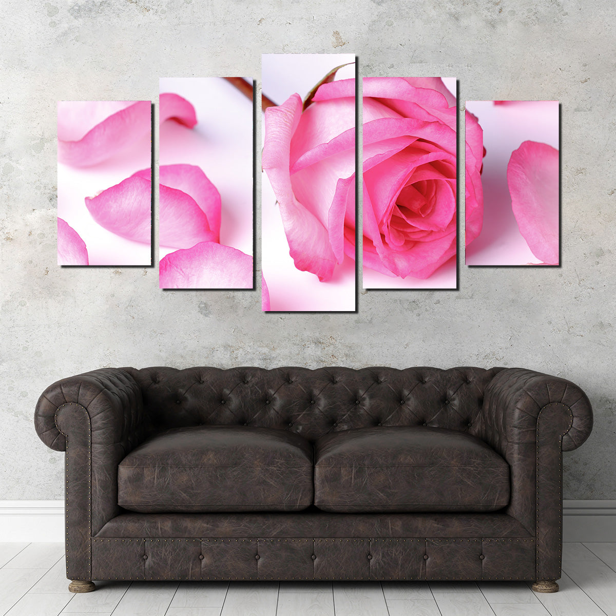Pink Rose Petals Wall Art