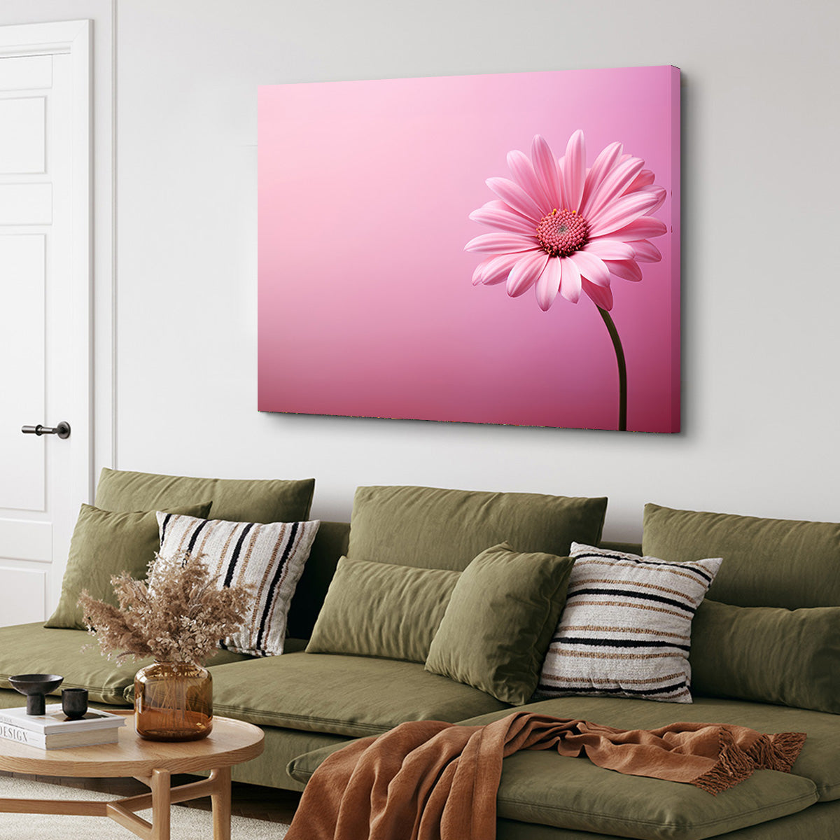 Pink Sunflower Wall Art