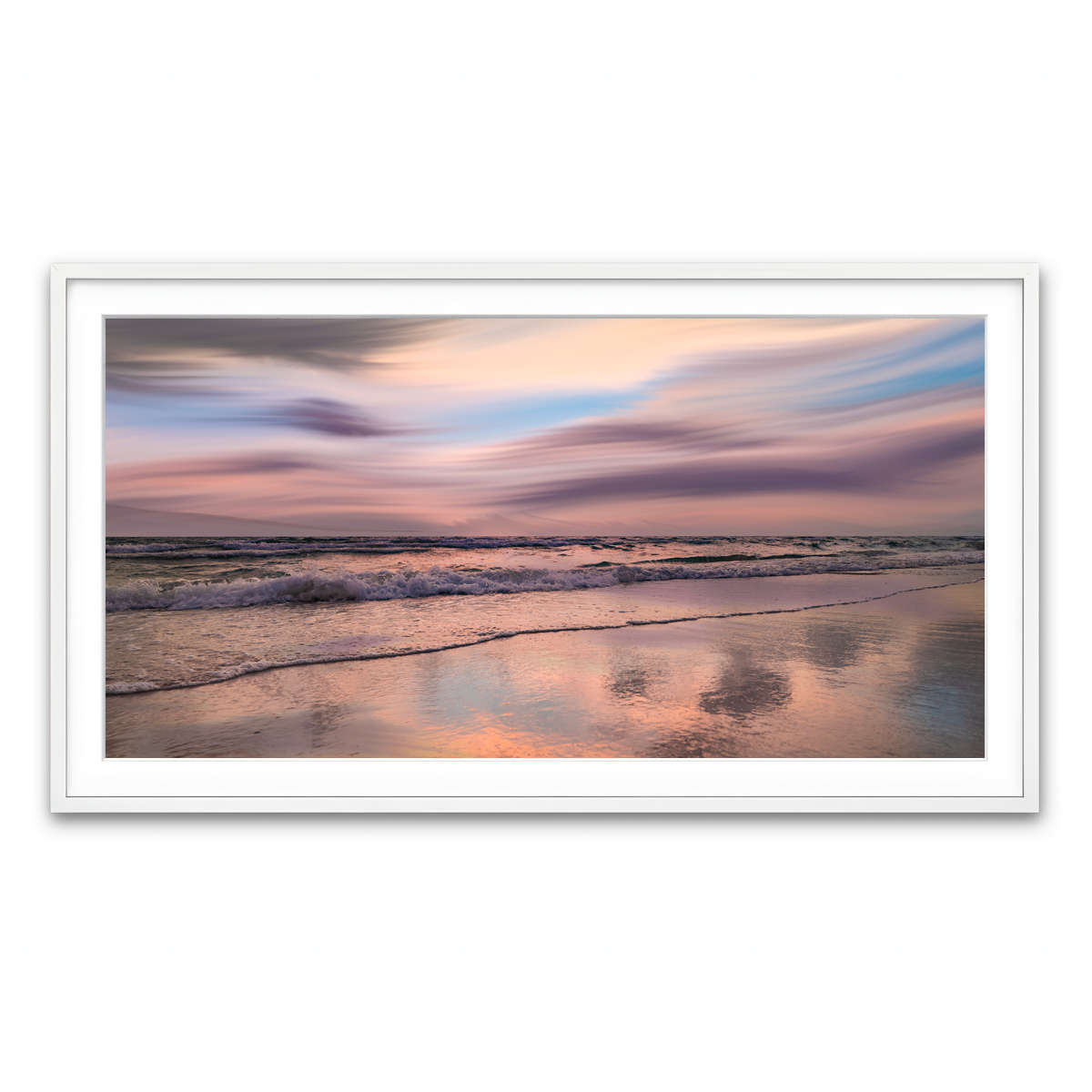 Framed Print 2x1 White