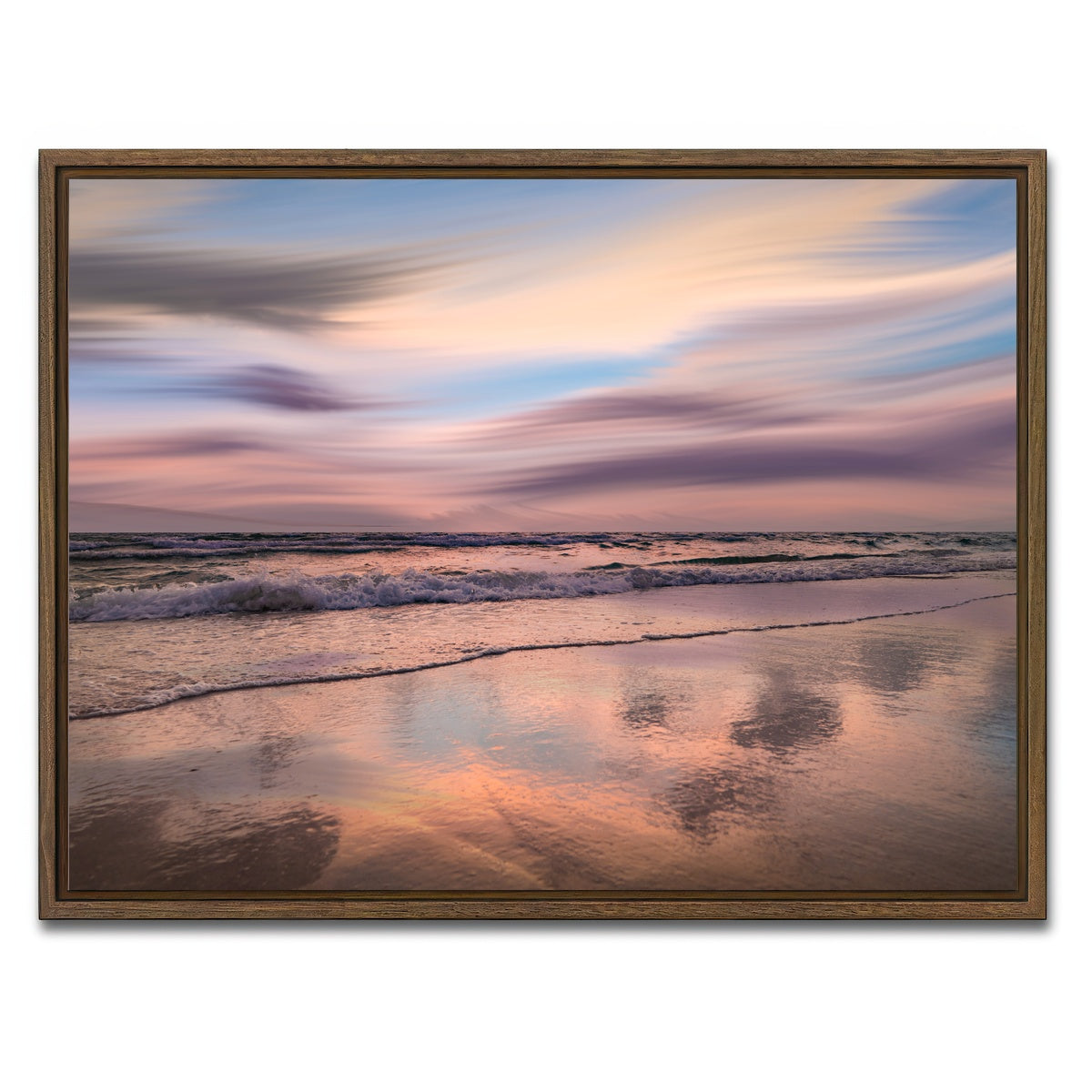 AUTO-MOCKUP WHITE | Pink Beauty | 1 Piece | Walnut Framed Canvas | group=4x3