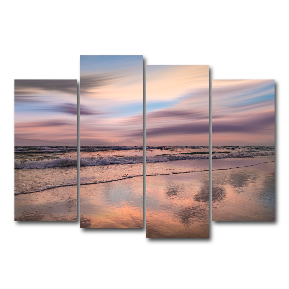 AUTO-MOCKUP WHITE | Pink Beauty | 4 Piece | Gallery Wrap Canvas | group=4_normal