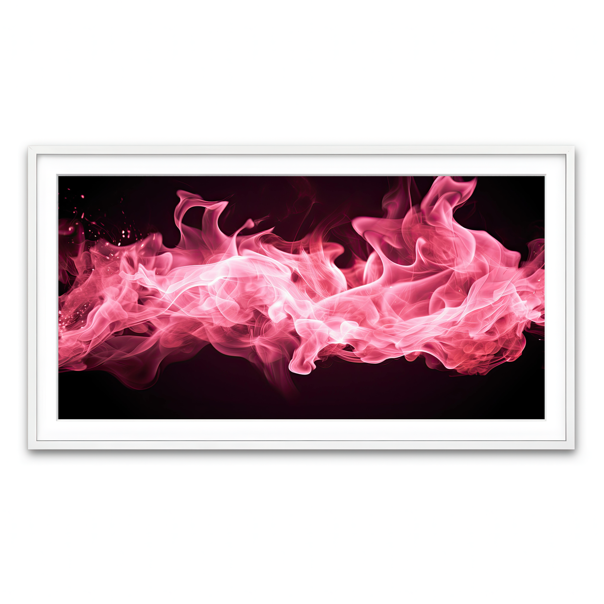 Framed Print 2x1 White