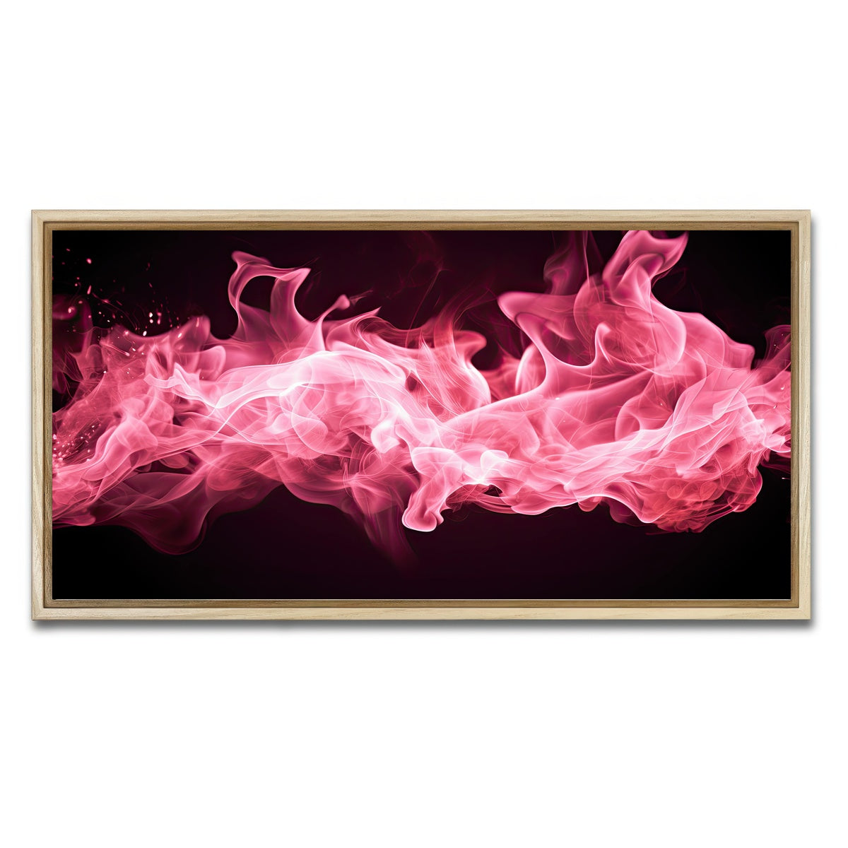 AUTO-MOCKUP WHITE | Pink Fire | 1 Piece | Natural Framed Canvas | group=2x1