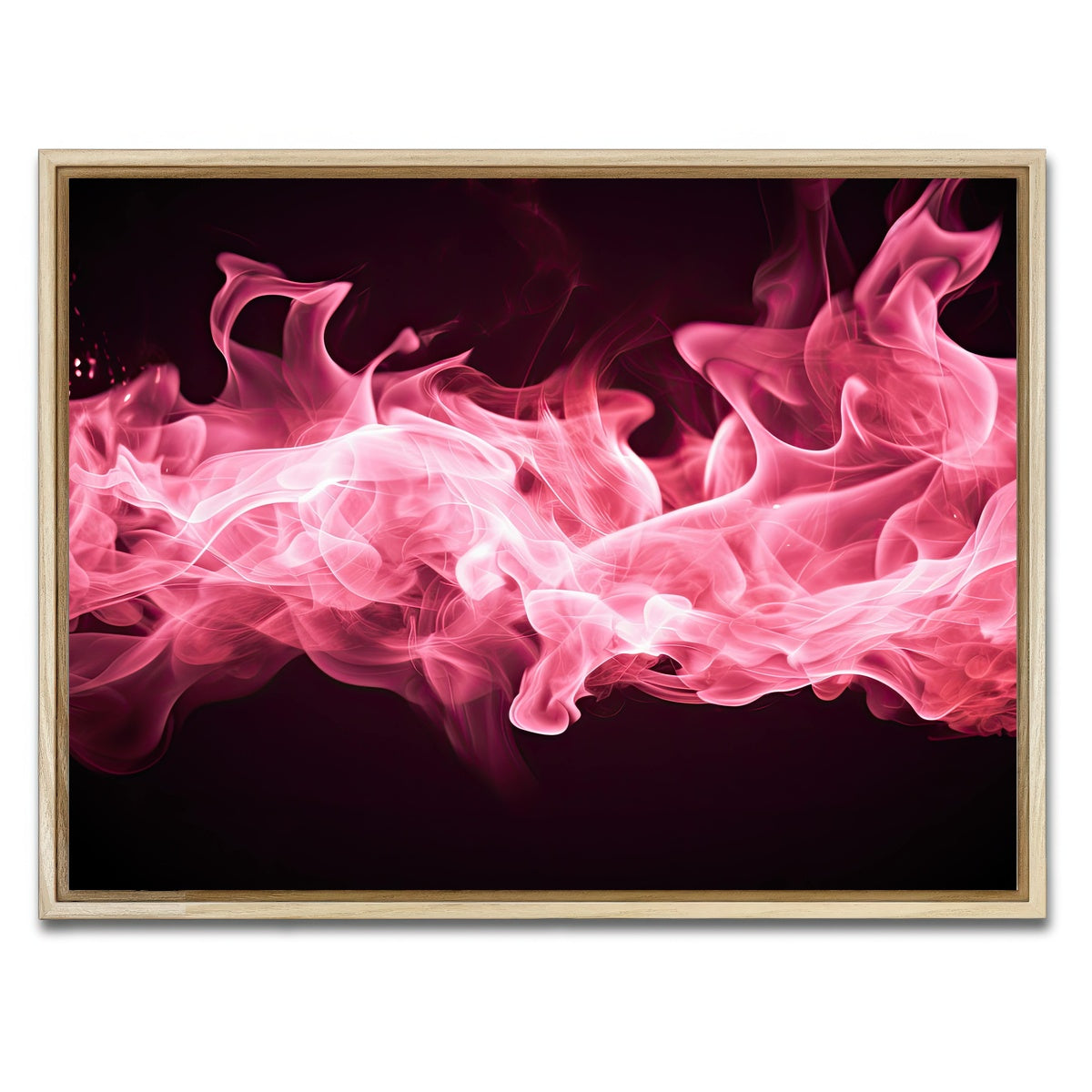AUTO-MOCKUP WHITE | Pink Fire | 1 Piece | Natural Framed Canvas | group=4x3