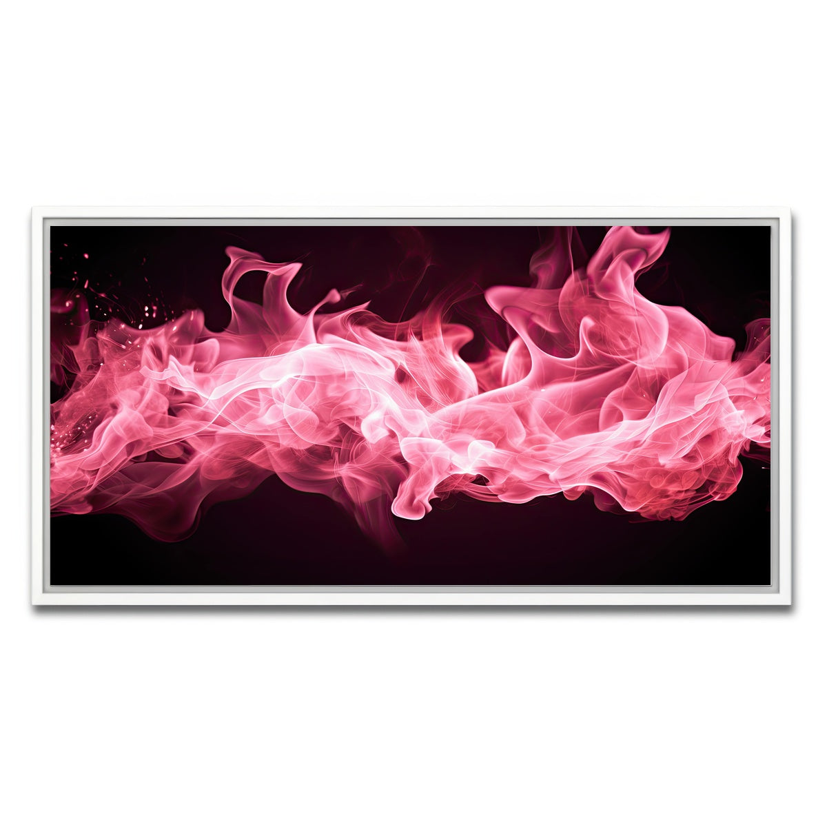 AUTO-MOCKUP WHITE | Pink Fire | 1 Piece | White Framed Canvas | group=2x1