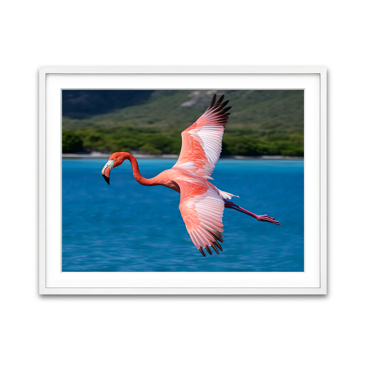 Framed Print 4x3 White