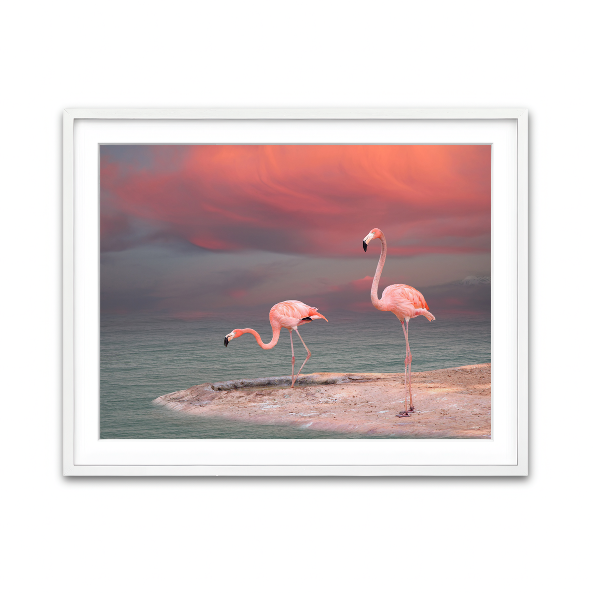 Framed Print 4x3 White