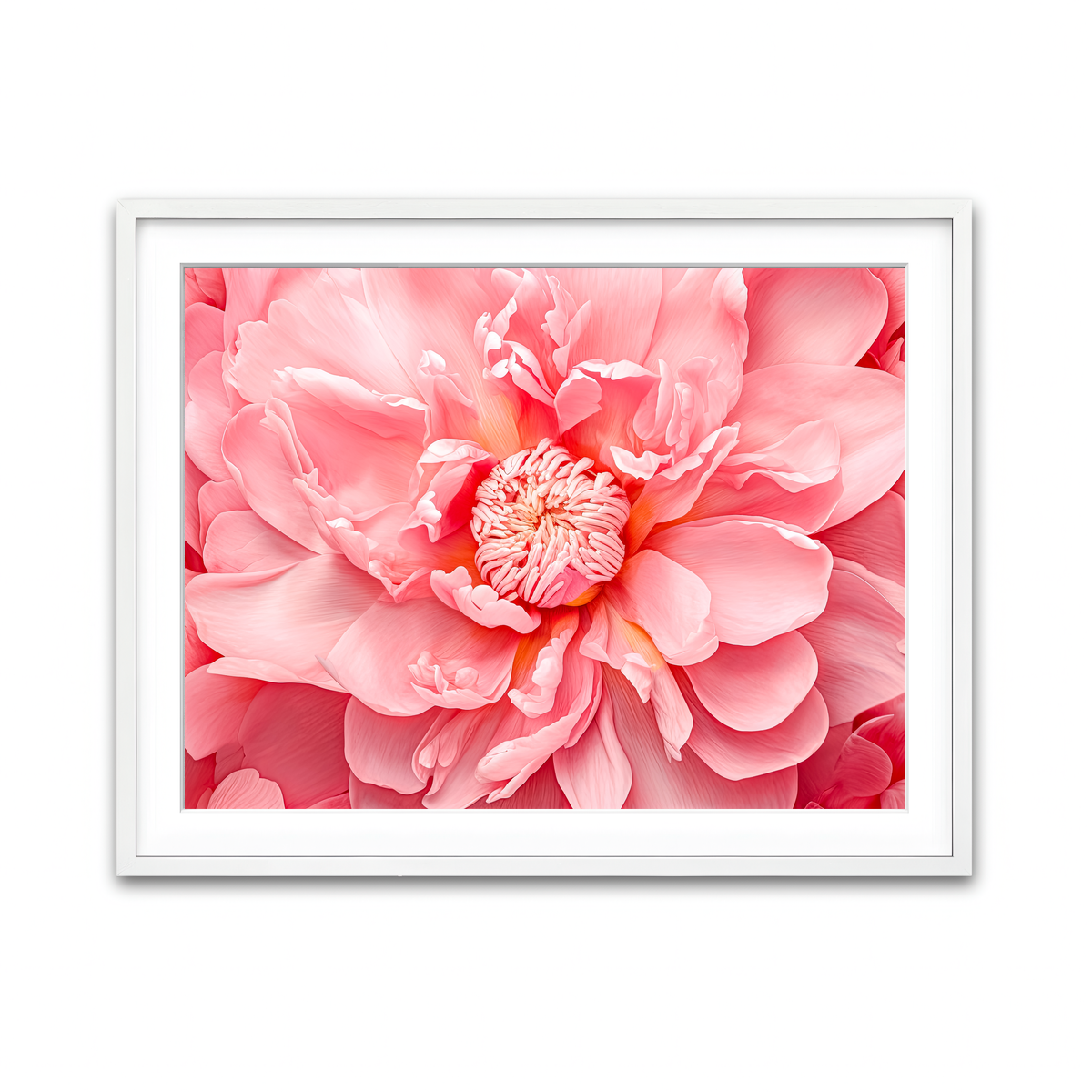 Framed Print 4x3 White