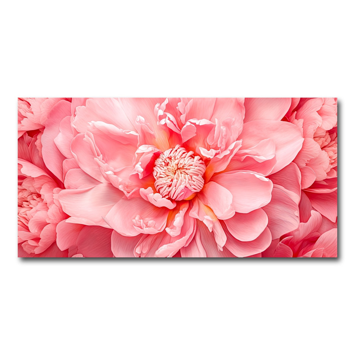 AUTO-MOCKUP WHITE | Pink Flower | 1 Piece | Gallery Wrap Canvas | group=2x1