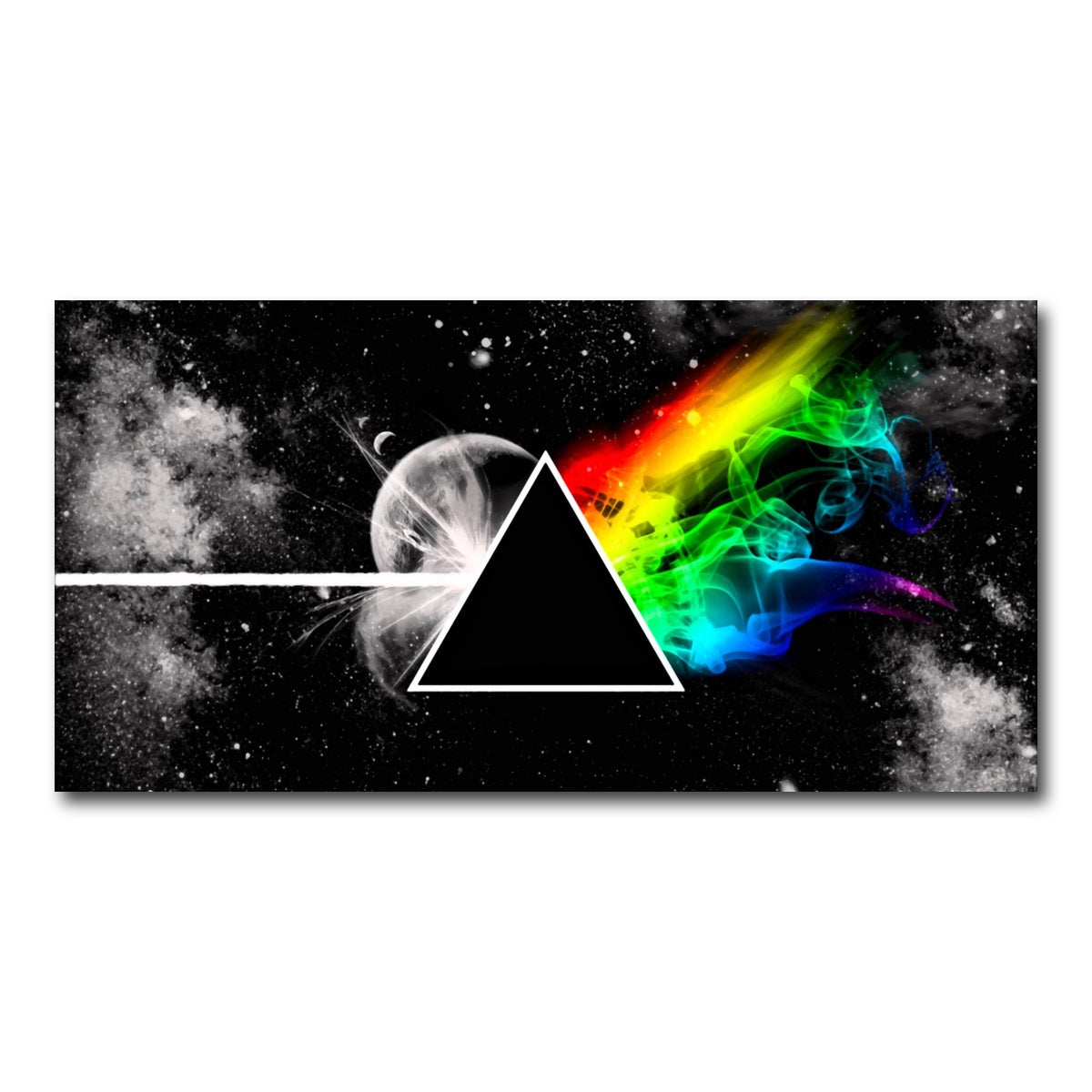 AUTO-MOCKUP WHITE | Pink Floyd - dark side of the moon | 1 Piece | Gallery Wrapped | group=2x1