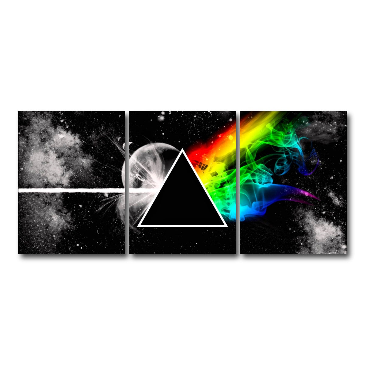 AUTO-MOCKUP WHITE | Pink Floyd - dark side of the moon | 3 Piece | Gallery Wrapped | group=18x24