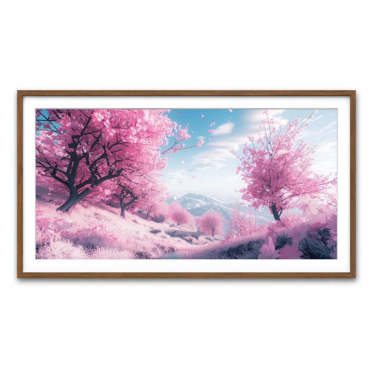 Framed Print 2x1 Walnut