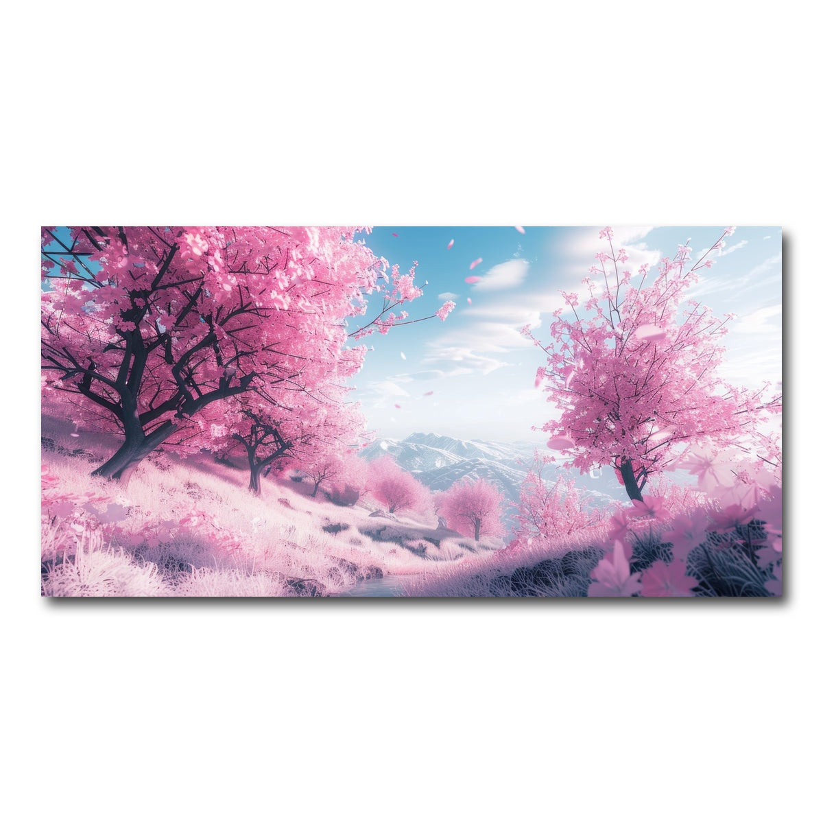 AUTO-MOCKUP WHITE | Pink Forest | 1 Piece | Gallery Wrap Canvas | group=2x1