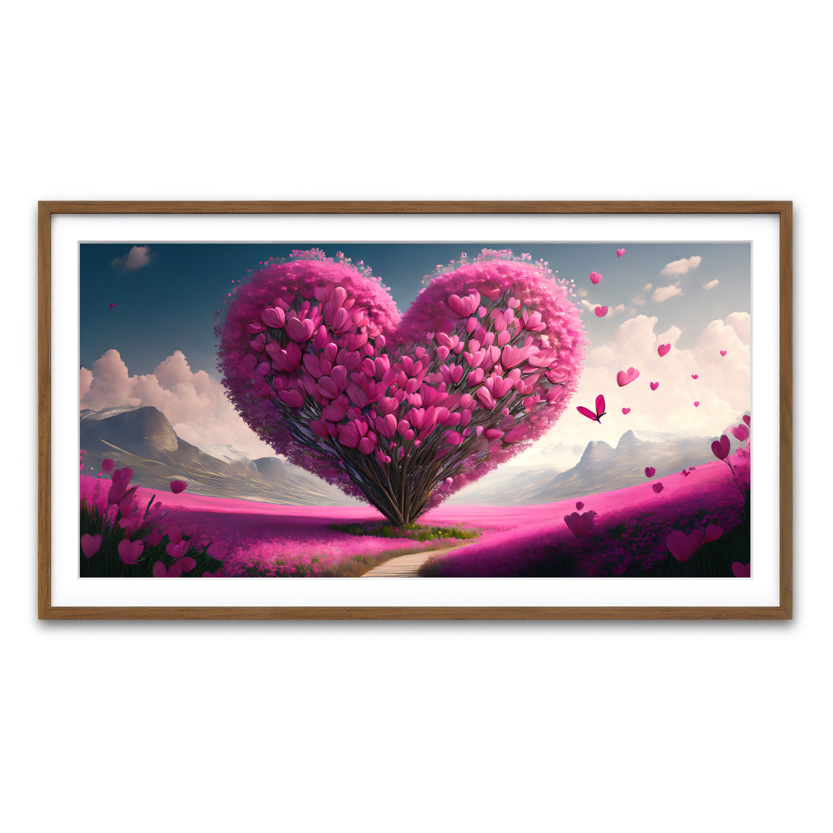 Framed Print 2x1 Walnut