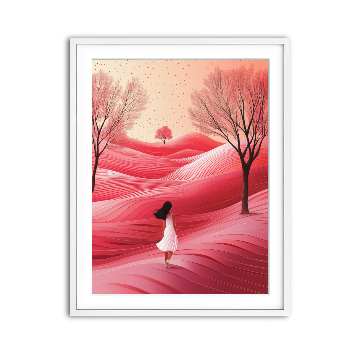 Framed Print 3x4 White
