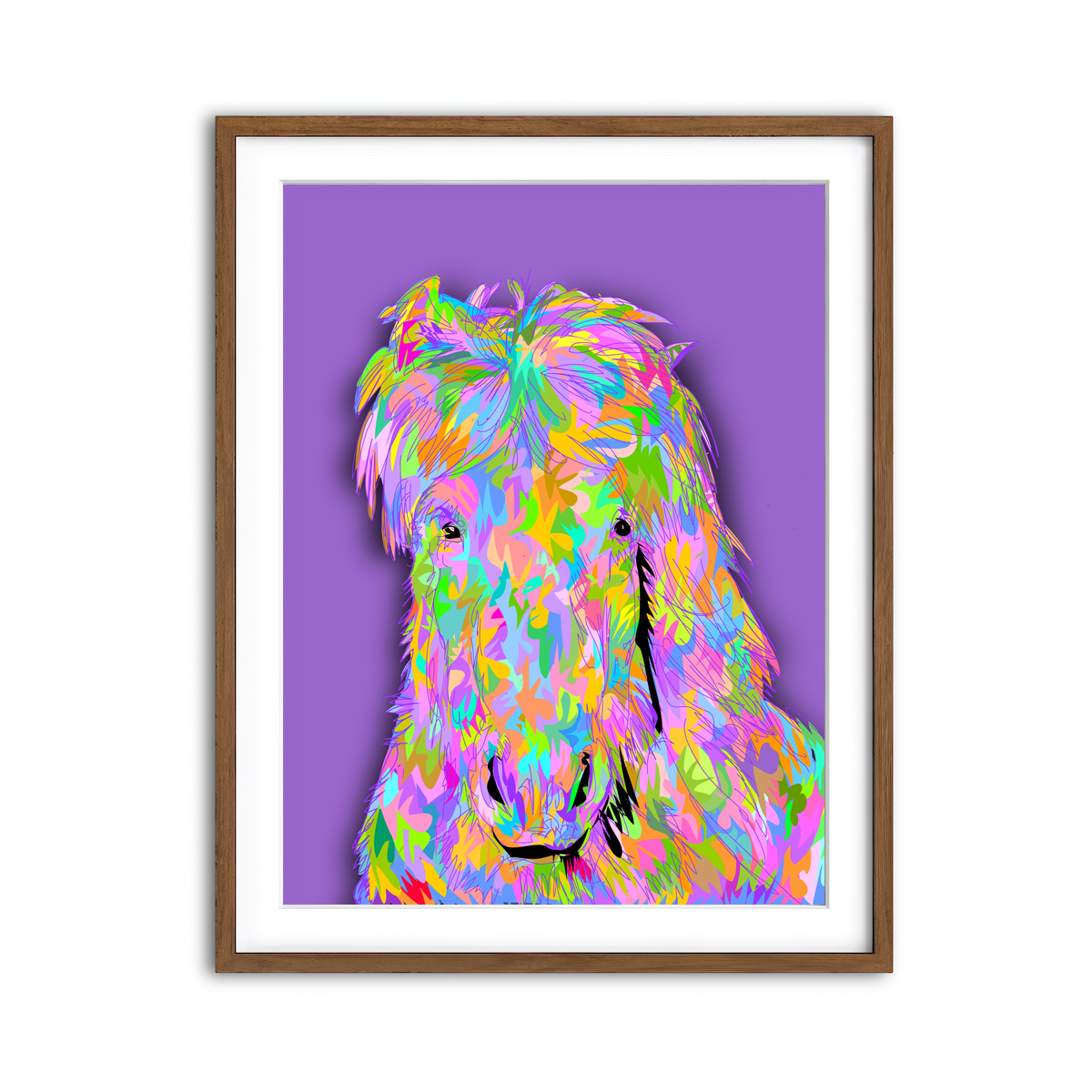 Framed Print 3x4 Walnut