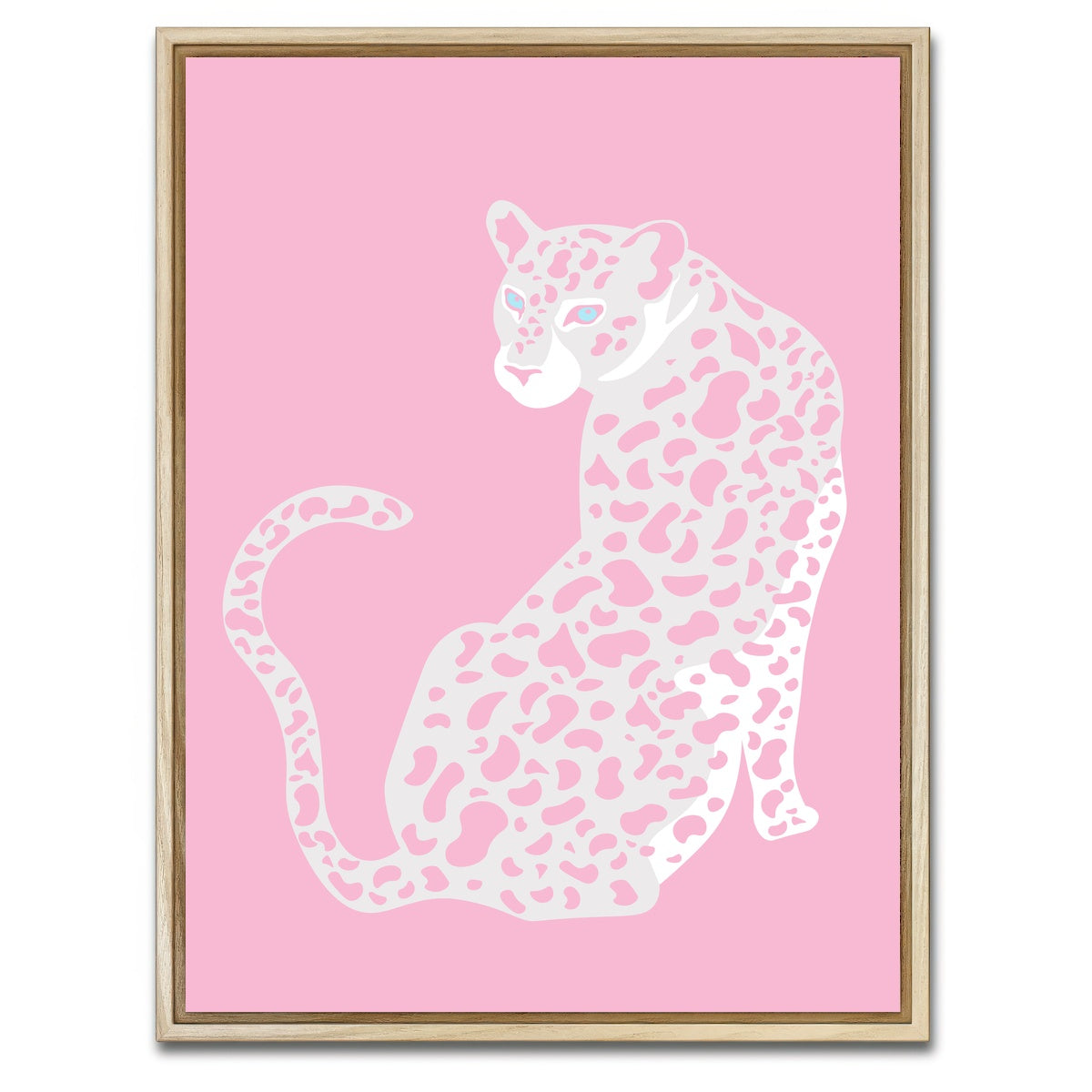 AUTO-MOCKUP WHITE | Pink Is My Favorite Kind Of Wild | 1 Piece | Natural Framed Canvas | group=3x4