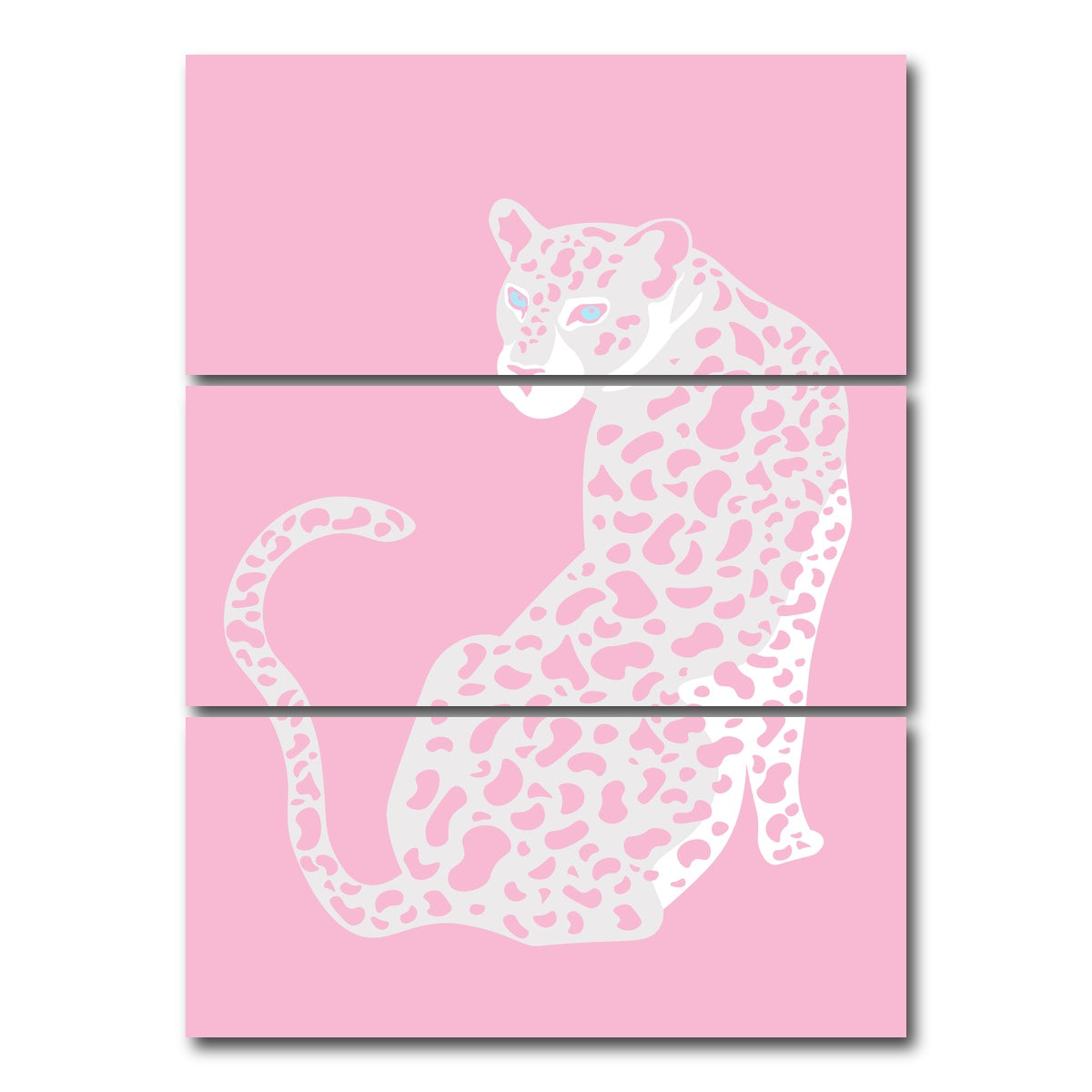 AUTO-MOCKUP WHITE | Pink Is My Favorite Kind Of Wild | 3 Piece | Gallery Wrap Canvas | group=8x18_stacked