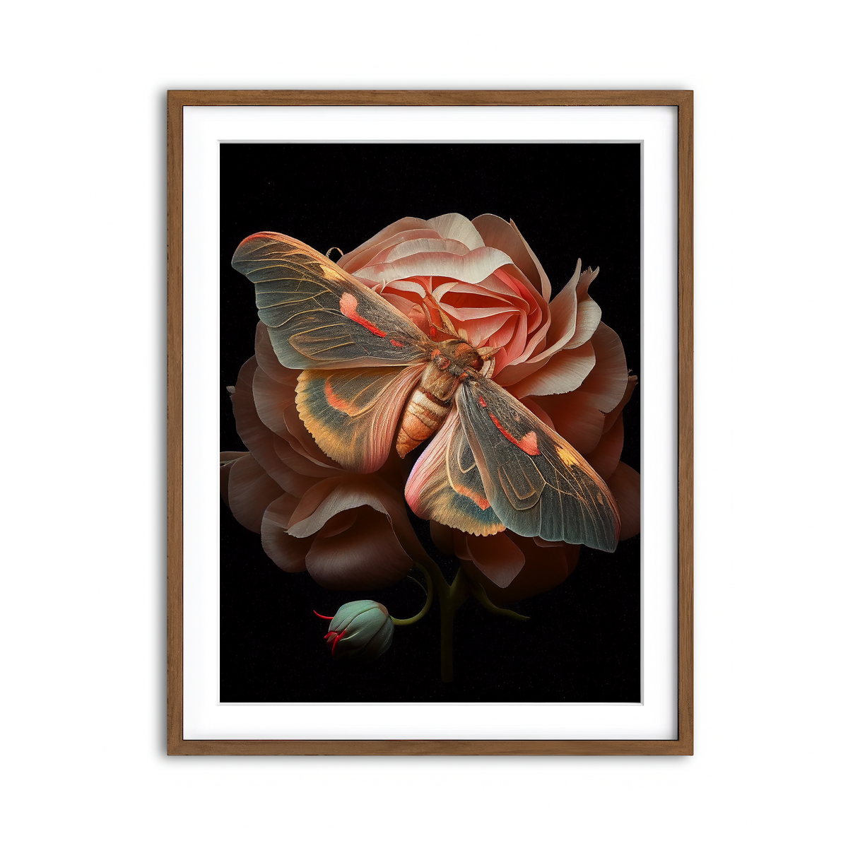 Framed Print 3x4 Walnut