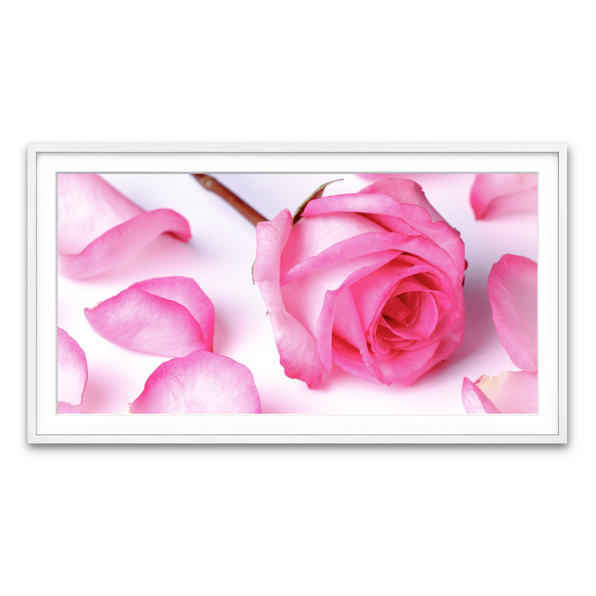 Framed Print 2x1 White