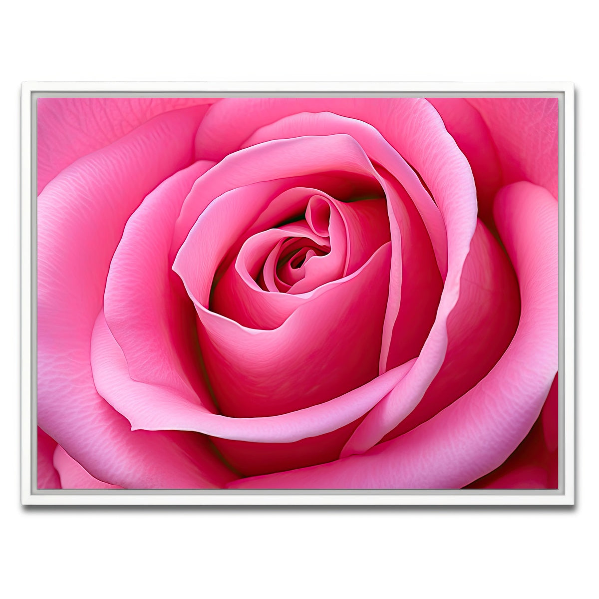 AUTO-MOCKUP WHITE | Pink Rose | 1 Piece | White Framed Canvas | group=4x3