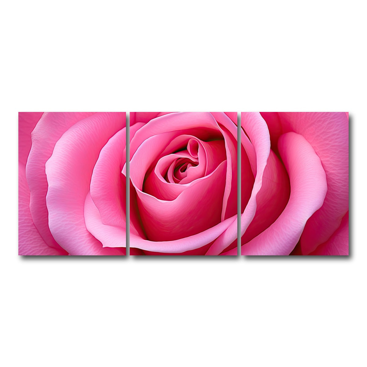 AUTO-MOCKUP WHITE | Pink Rose | 3 Piece | Gallery Wrap Canvas | group=18x24